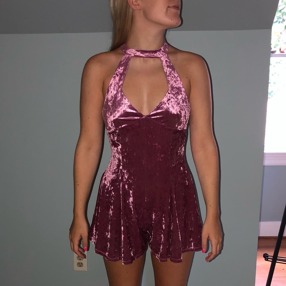 velvet romper